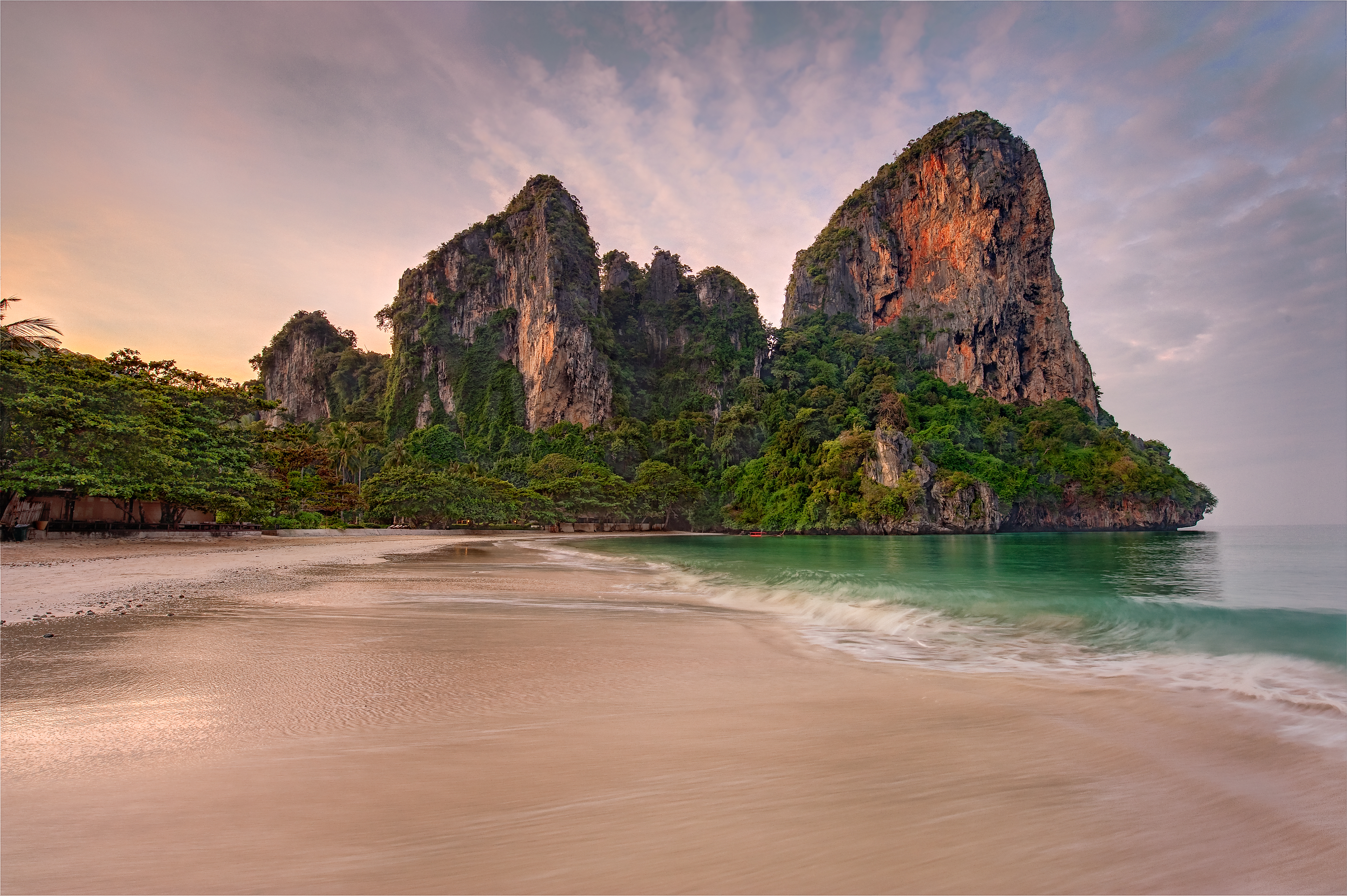 thailand wallpaper hd,gewässer,natürliche landschaft,natur,himmel,felsen