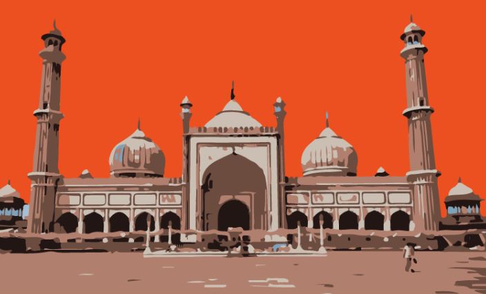 delhi ki jama masjid wallpaper,kuppel,anbetungsstätte,khanqah,moschee,heilige orte
