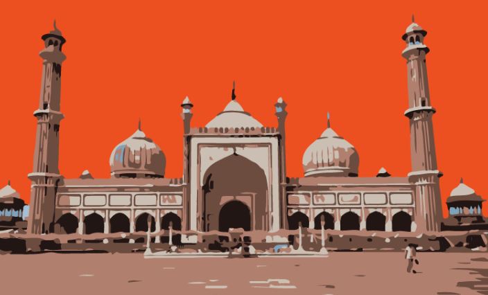 delhi ki jama masjid wallpaper,landmark,dome,place of worship,historic site,khanqah