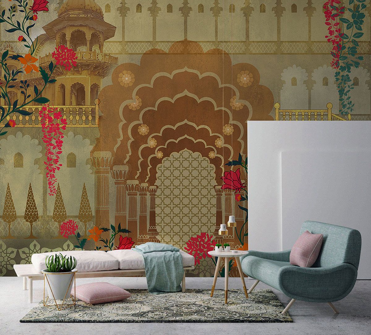 diseños de papel tapiz para sala de estar india,sala,fondo de pantalla,habitación,mueble,diseño de interiores