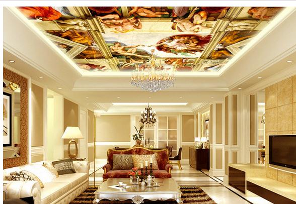 3d wallpaper for hall,ceiling,living room,room,interior design,property