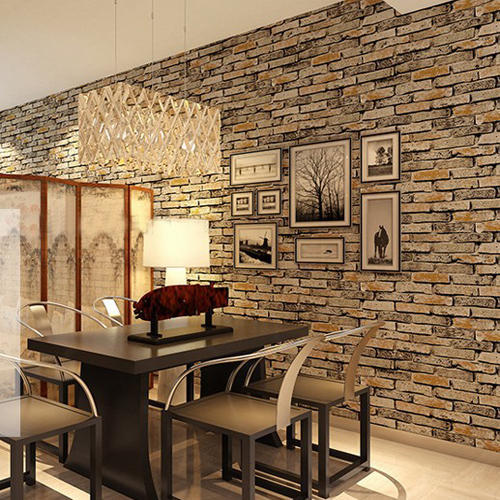brick wallpaper india,room,wall,brick,furniture,interior design