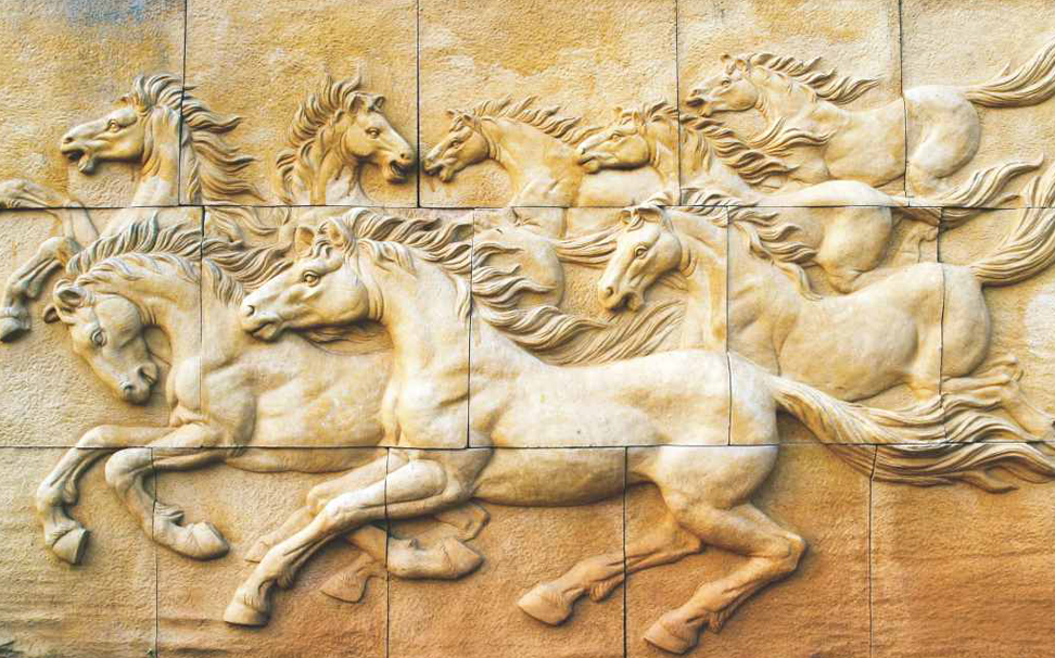 3d wallpaper for walls india,relief,stone carving,classical sculpture,carving,mythology