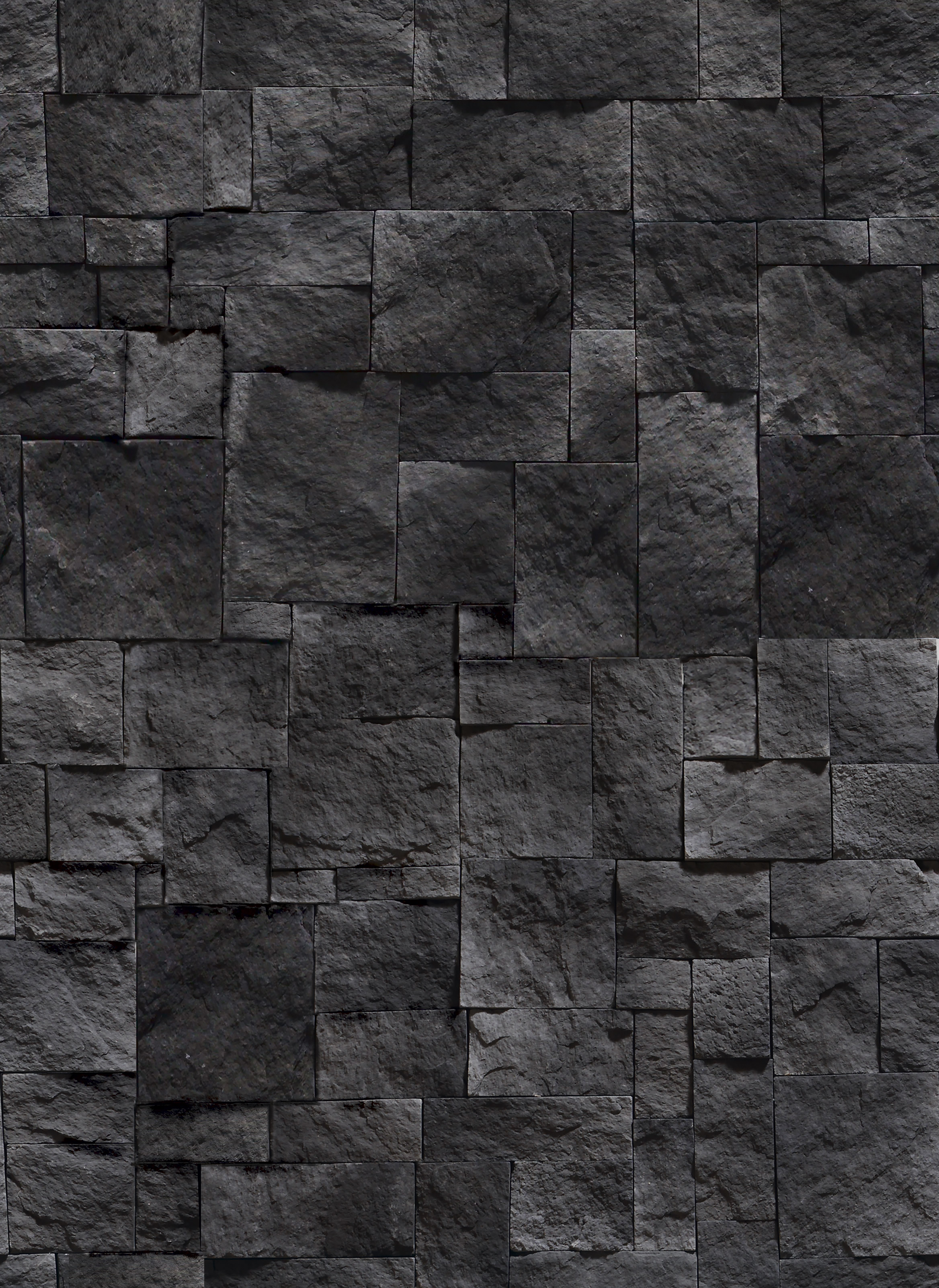 黒い石の壁紙,壁,黒,石垣,れんが,岩