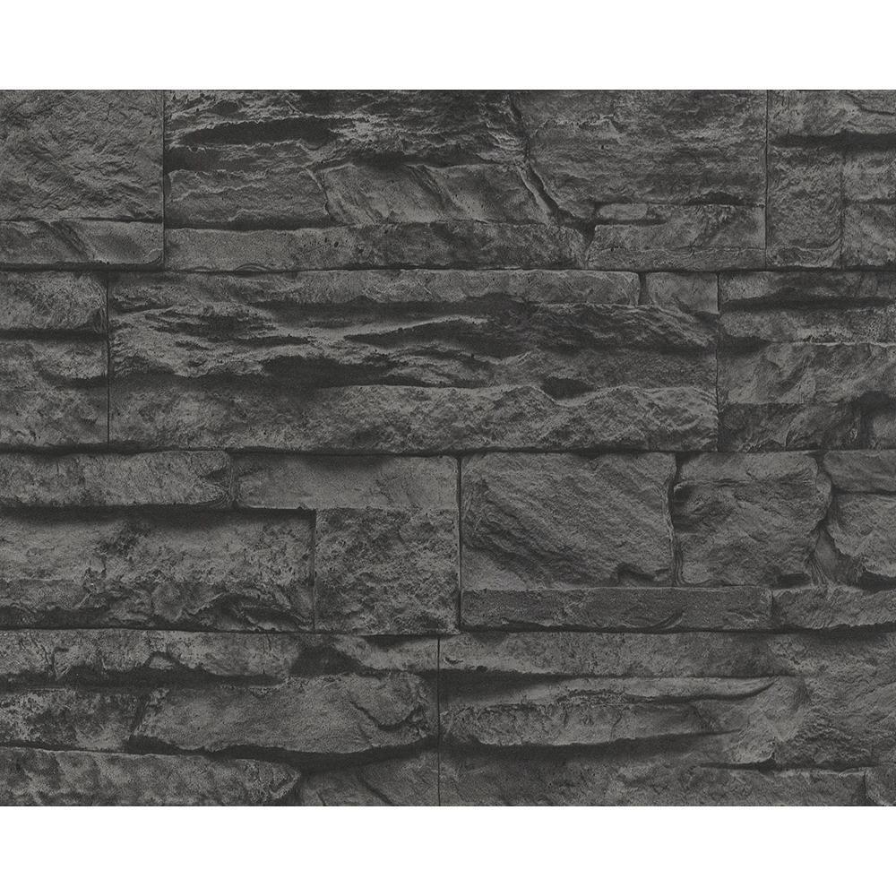 black stone wallpaper,stone wall,black,wall,rock,brick