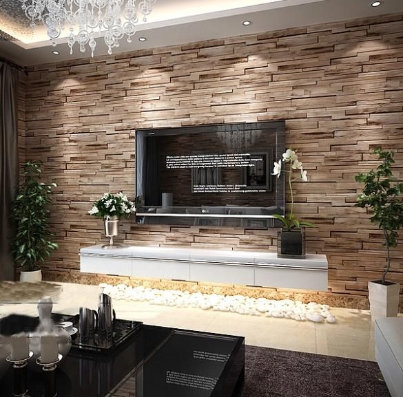 brick wallpaper living room ideas,interior design,room,brick,property,tile