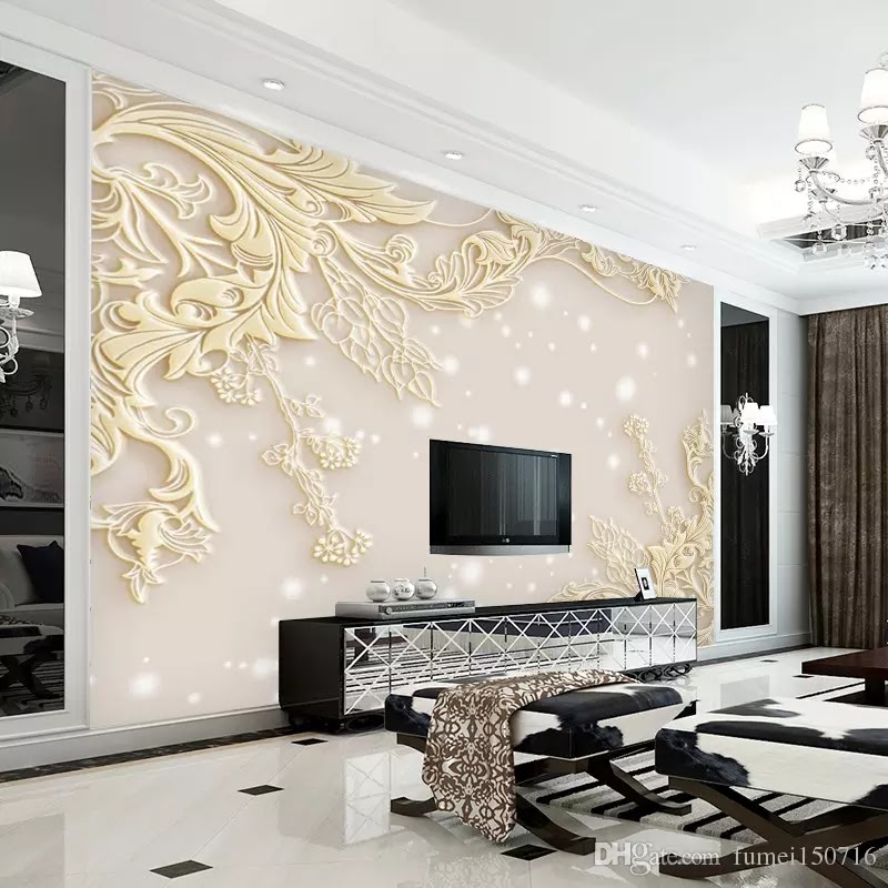 3d embossed wallpaper,room,living room,interior design,wall,wallpaper