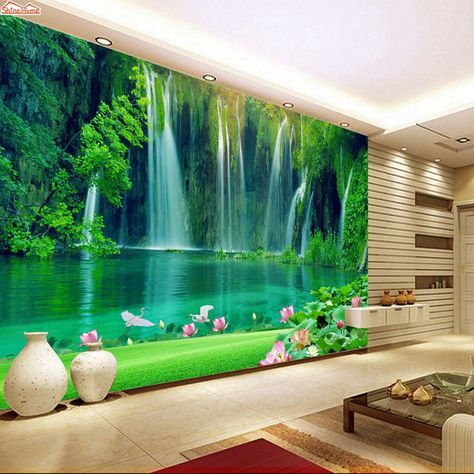 3d wallpaper for house walls,natural landscape,wall,wallpaper,mural,green