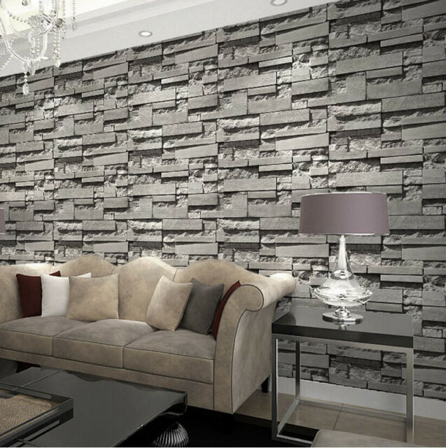 papel tapiz 3d para sala de estar en venta,ladrillo,pared,pared de piedra,enladrillado,loseta