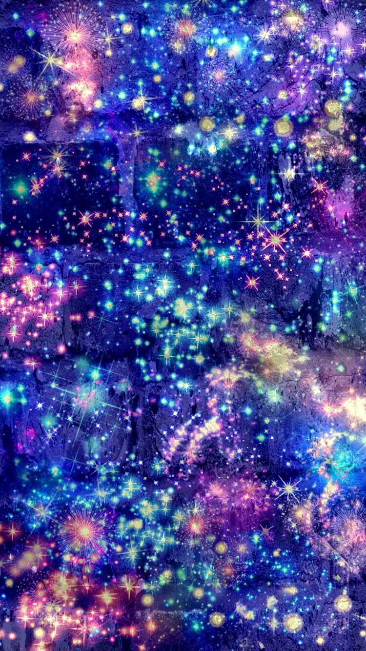 galaxie glitzer tapete,lila,funkeln,blau,violett,nebel