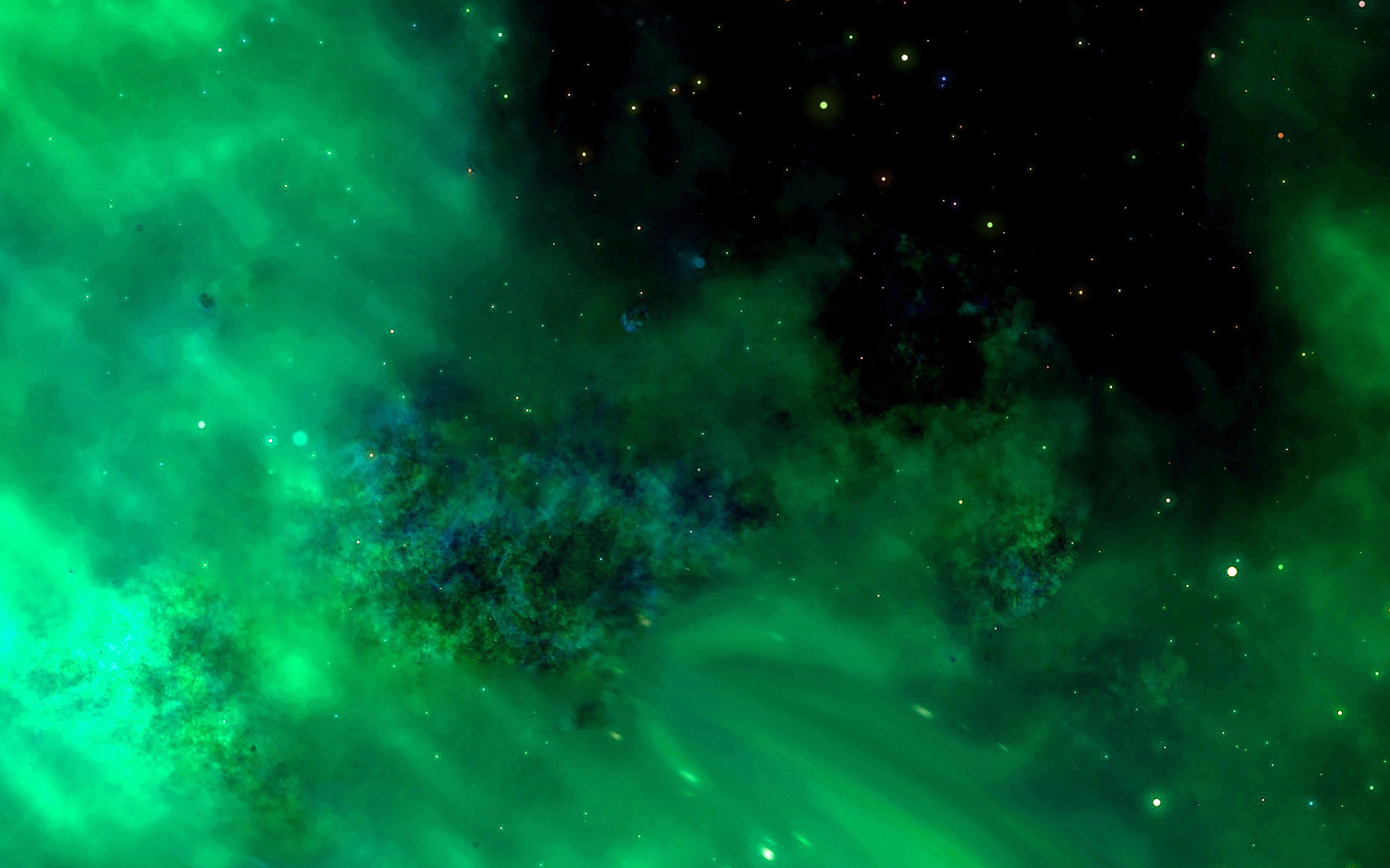 緑の銀河の壁紙,緑,自然,星雲,空,天体