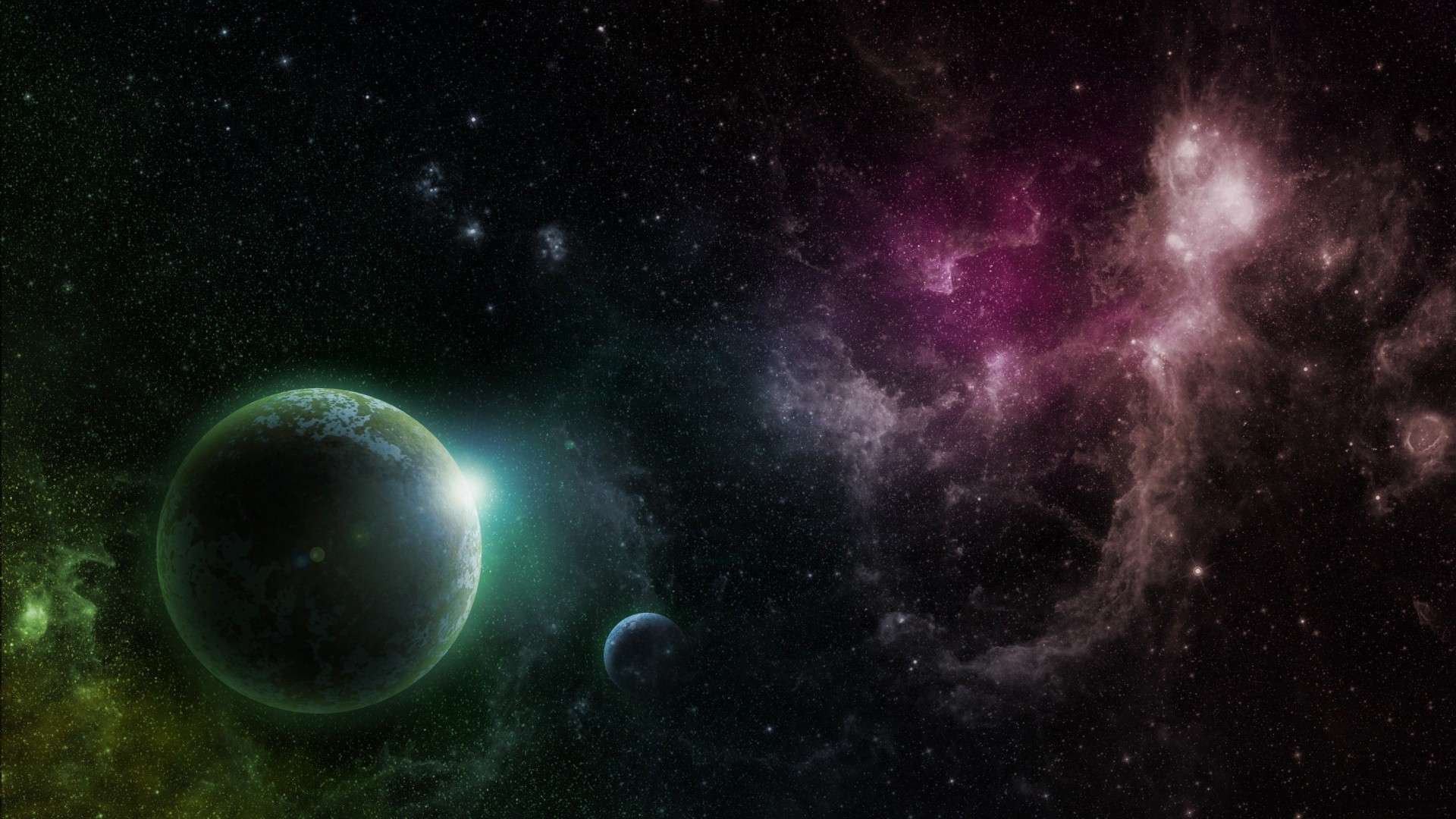 green galaxy wallpaper,outer space,astronomical object,atmosphere,universe,space