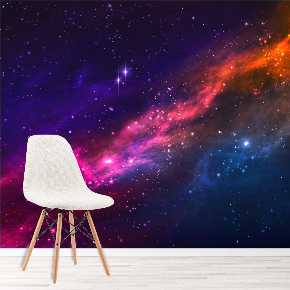 galaxy wallpaper for rooms uk,sky,purple,violet,wallpaper,space