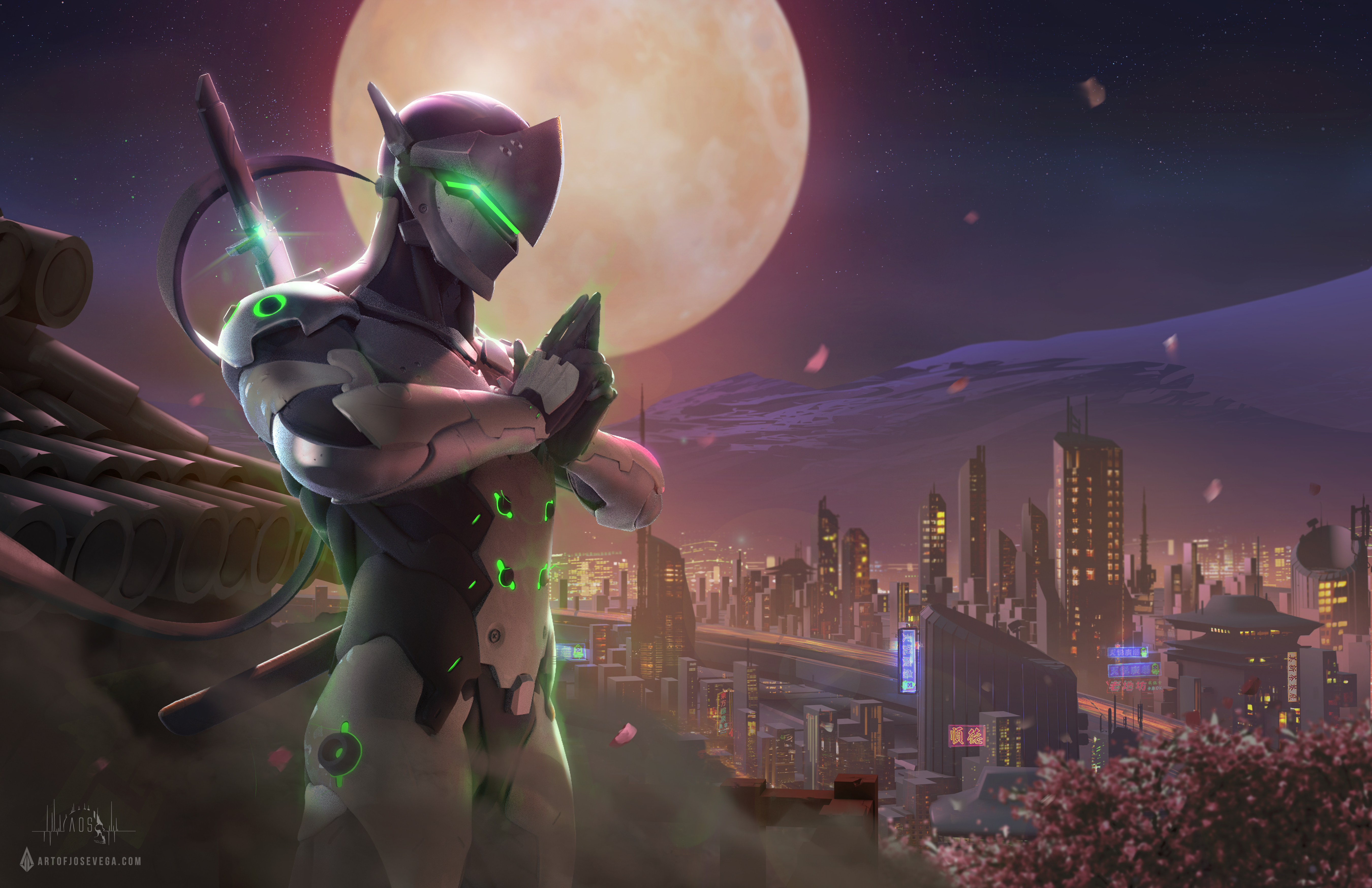 genji hd wallpaper,gioco di avventura e azione,batman,personaggio fittizio,cg artwork,composizione digitale