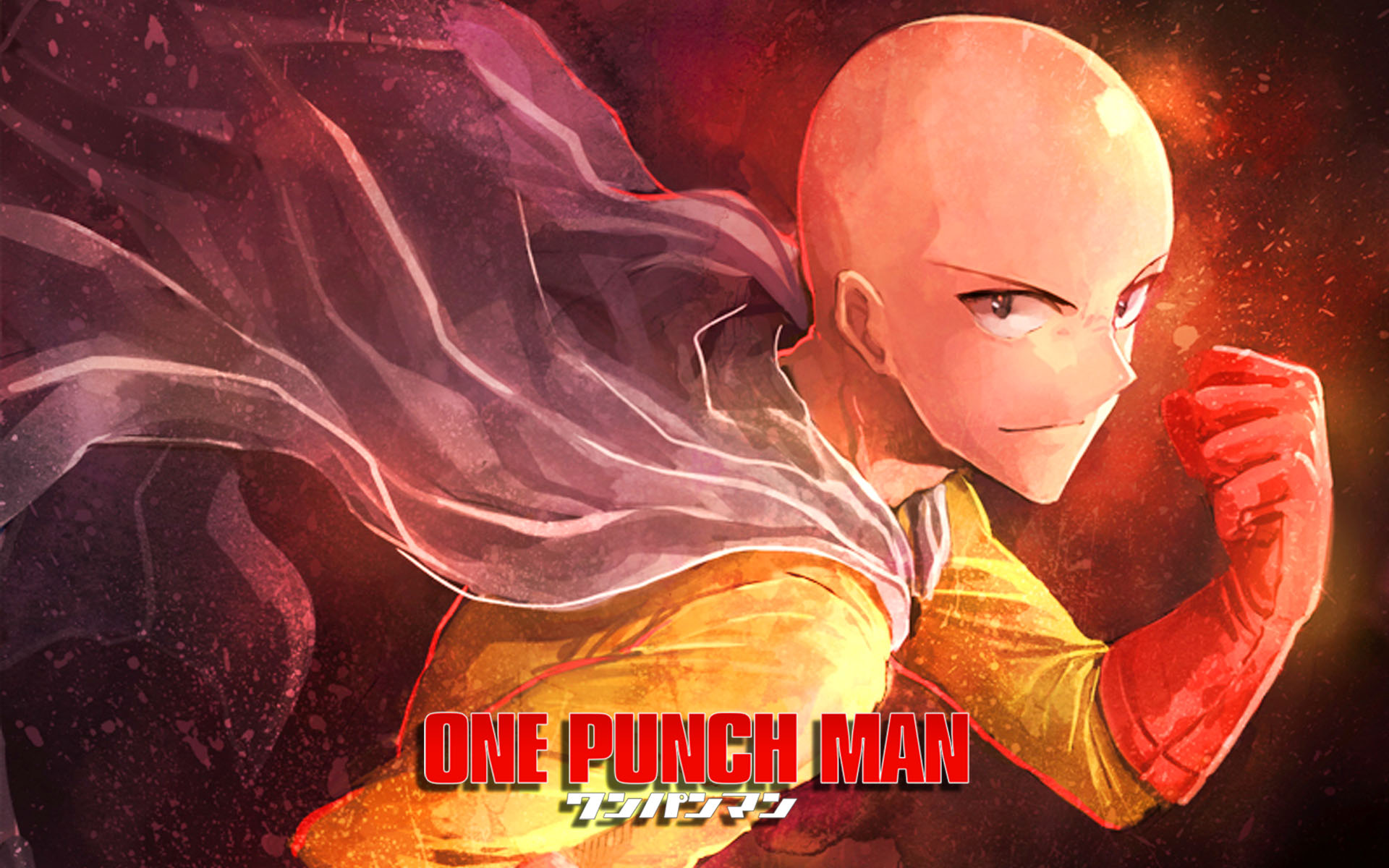 punch wallpaper,cg artwork,fictional character,anime,illustration,graphics