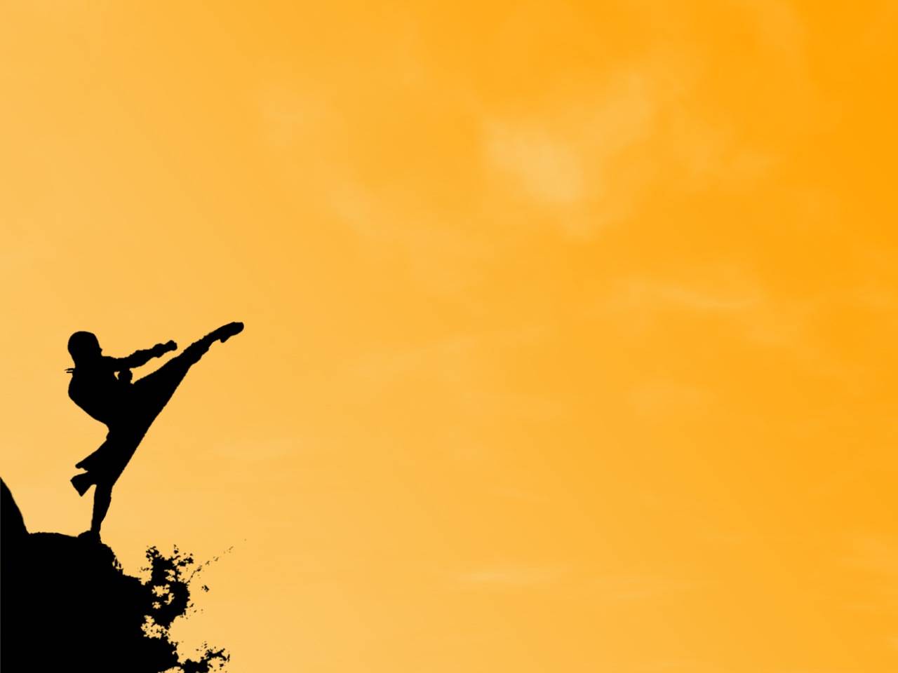 shaolin kung fu wallpaper,people in nature,sky,yellow,happy,silhouette