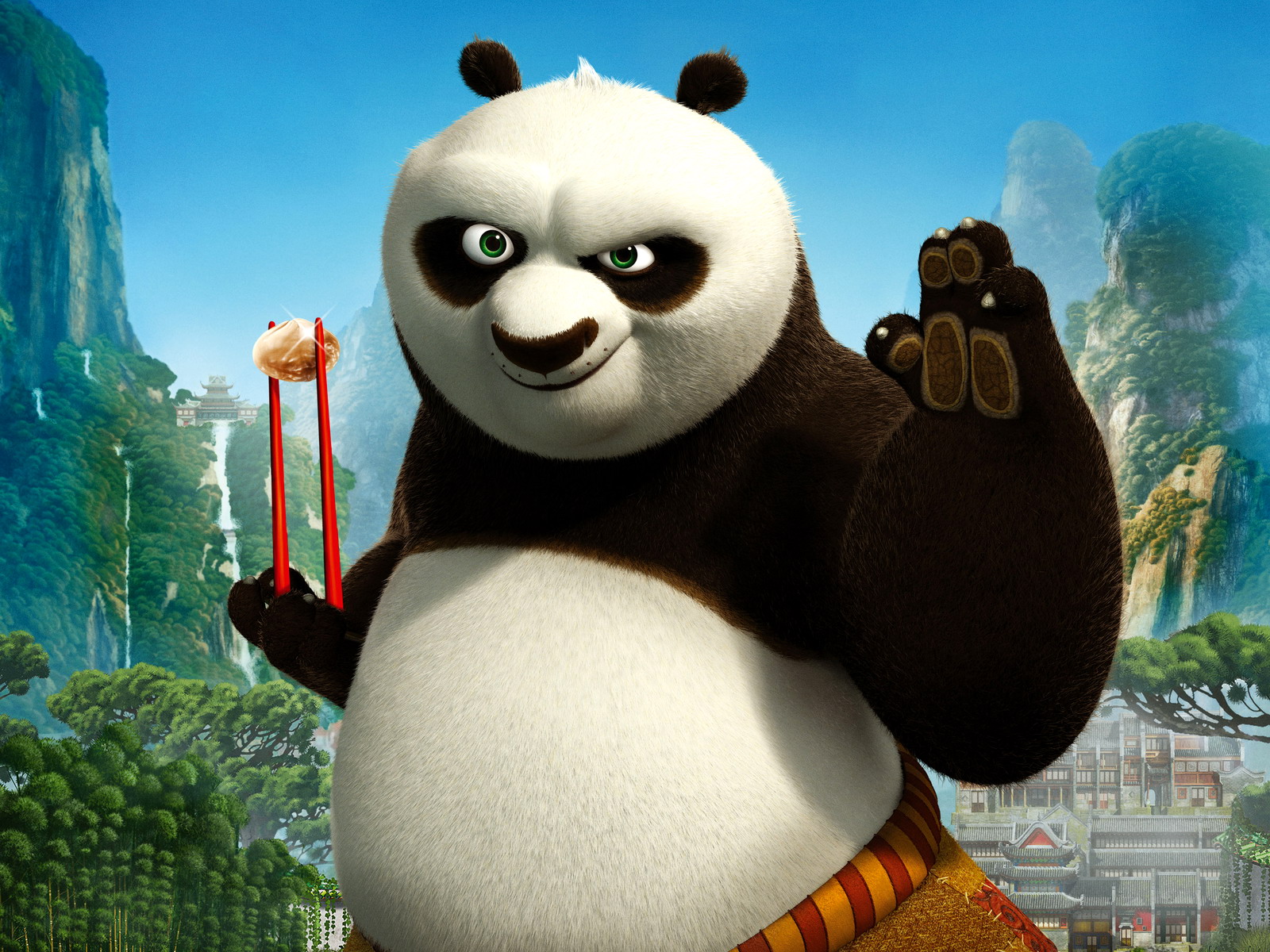 kung fu panda hd wallpapers,panda,animated cartoon,kung fu,cartoon,bear