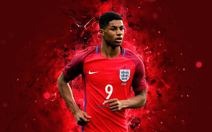 marcus rashford wallpaper,red,football player,muscle,soccer player,player