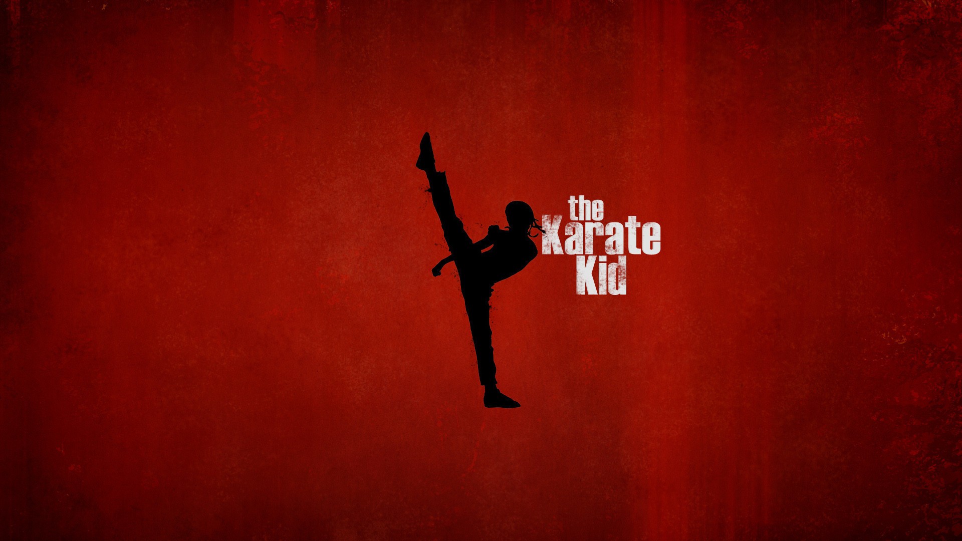 karate kid wallpaper,rot,schriftart,grafik