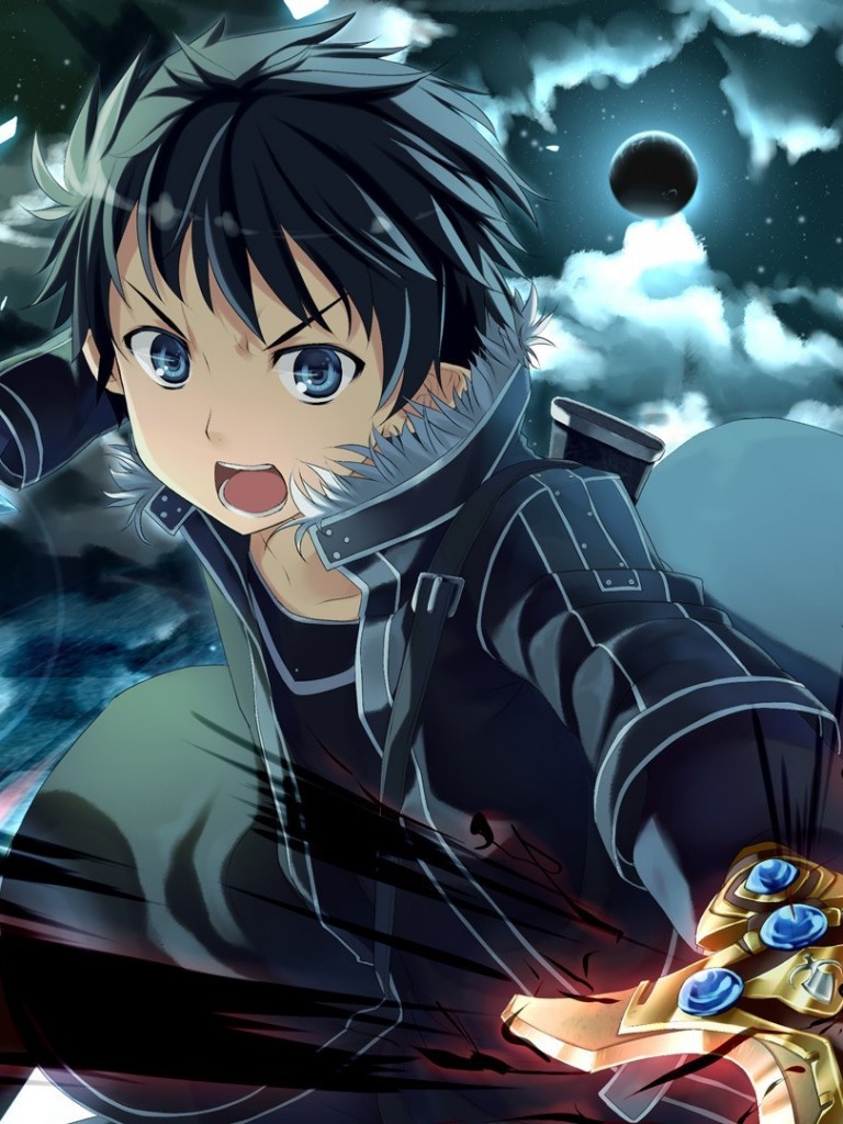 Ipad Wallpaper Art Cartoon Anime Cg Artwork Black Hair Fictional Character Wallpaperuse