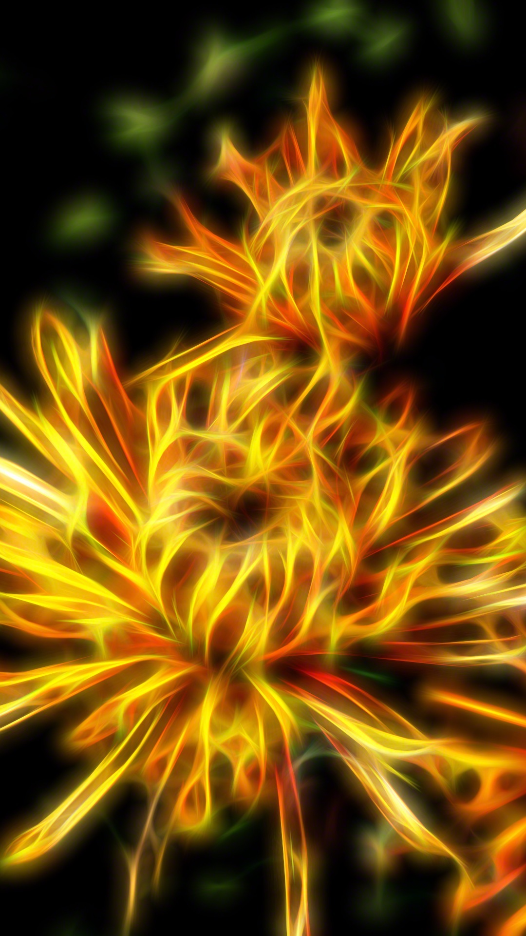 papier peint artistik,art fractal,jaune,orange,art,flamme