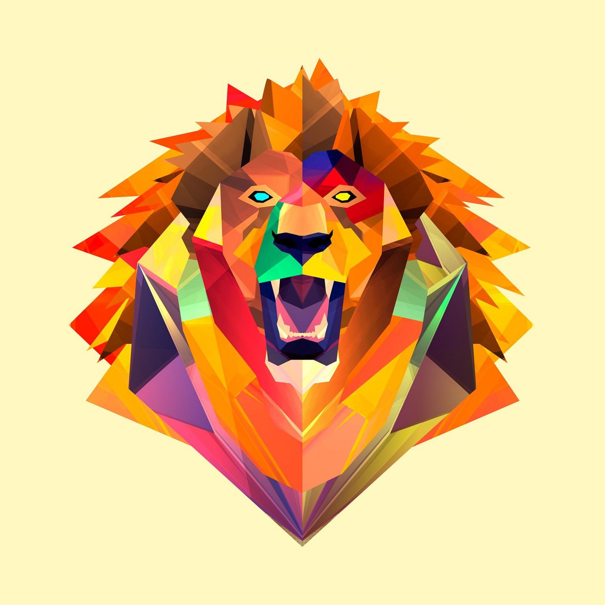 fond d'écran ipad art,lion,illustration,gros chats,art,félidés