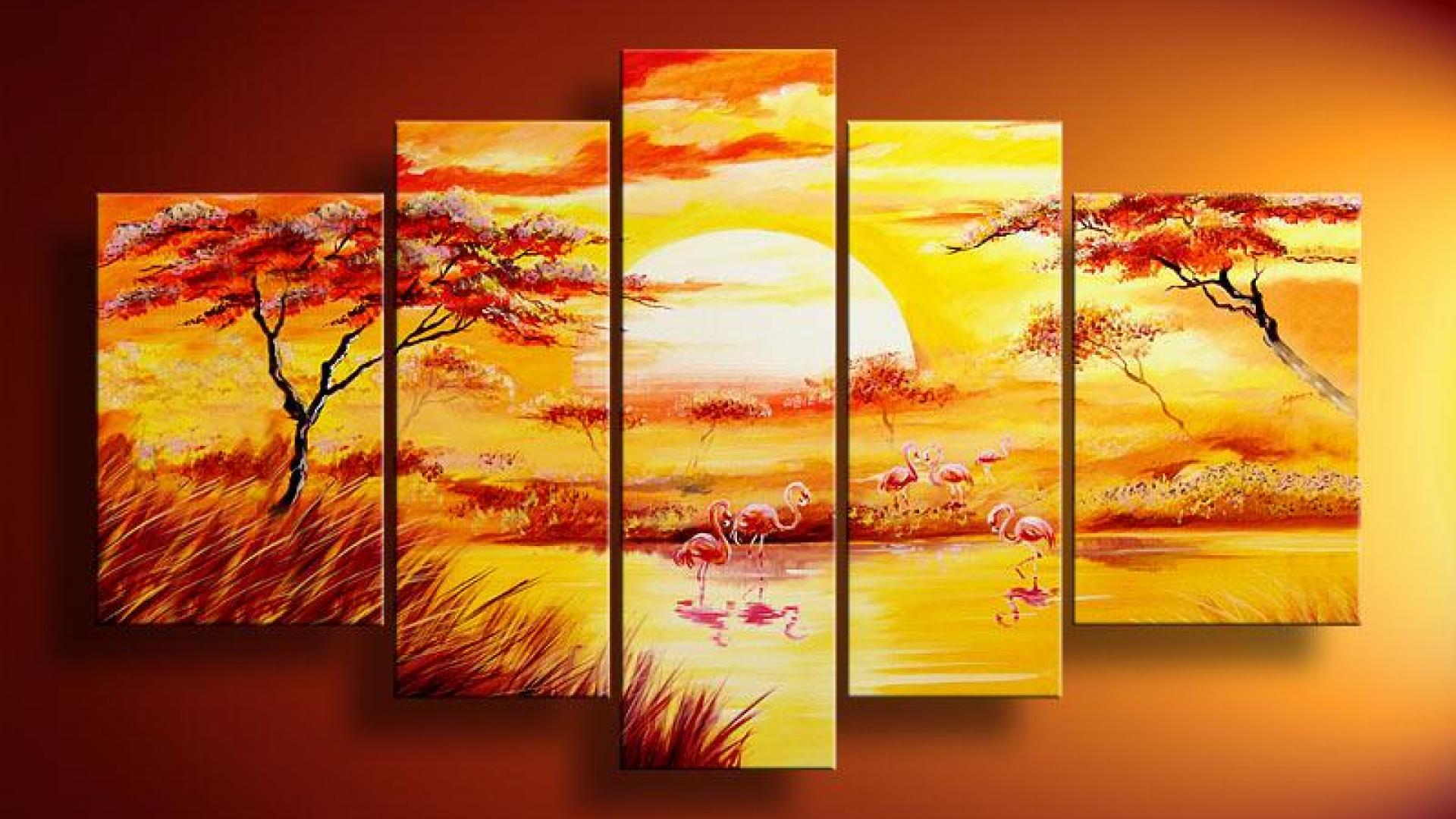free art wallpaper download,modern art,yellow,leaf,painting,sky