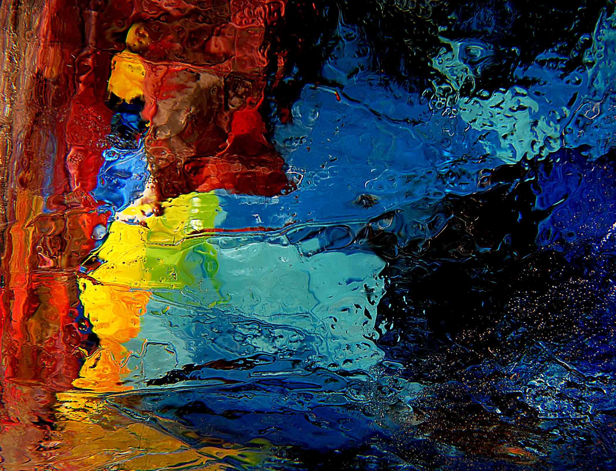 famous art wallpaper,blue,water,painting,red,modern art