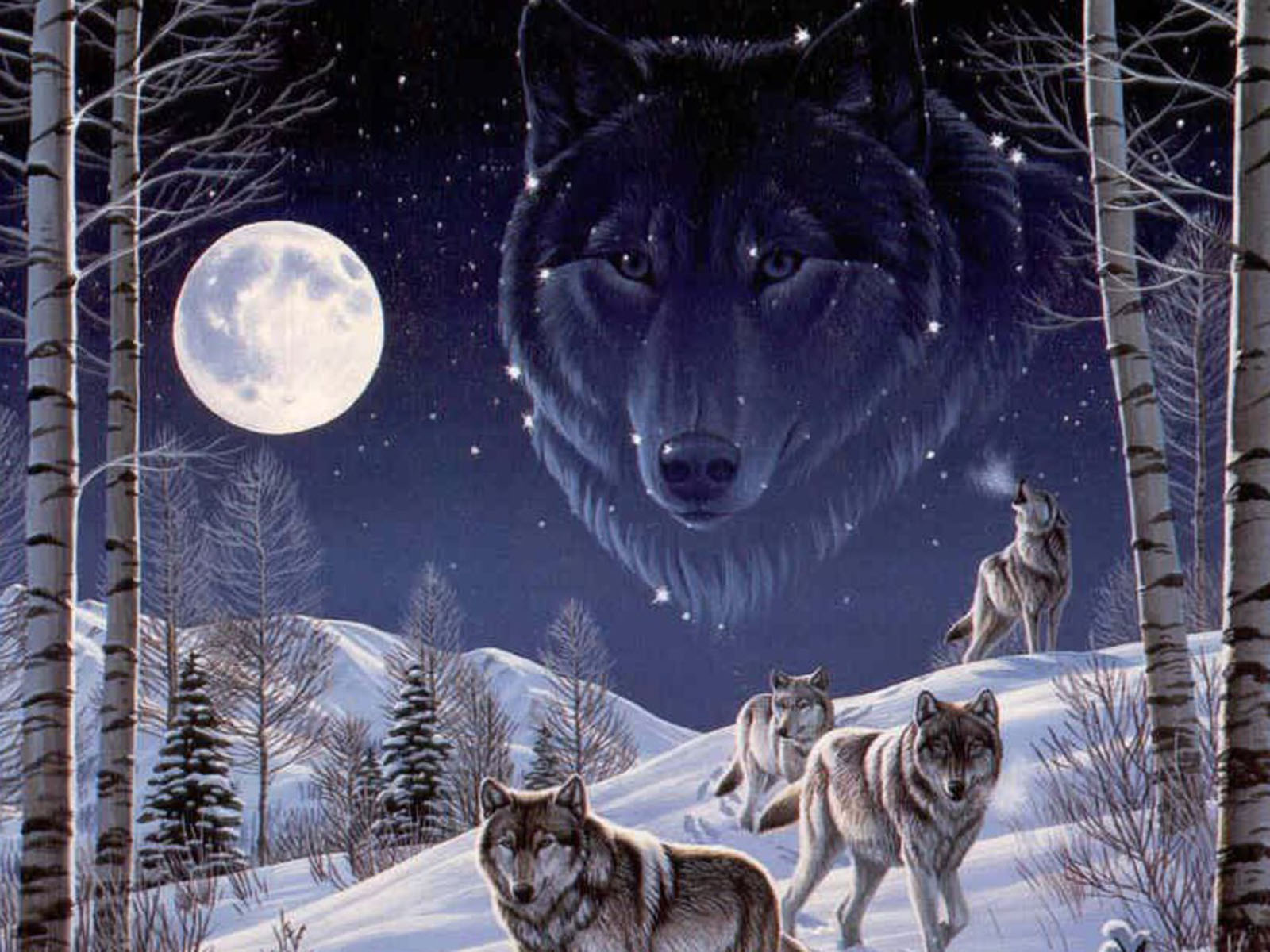 オオカミの芸術の壁紙,狼,犬,野生動物,カニスループスツンドララム,サハリンハスキー