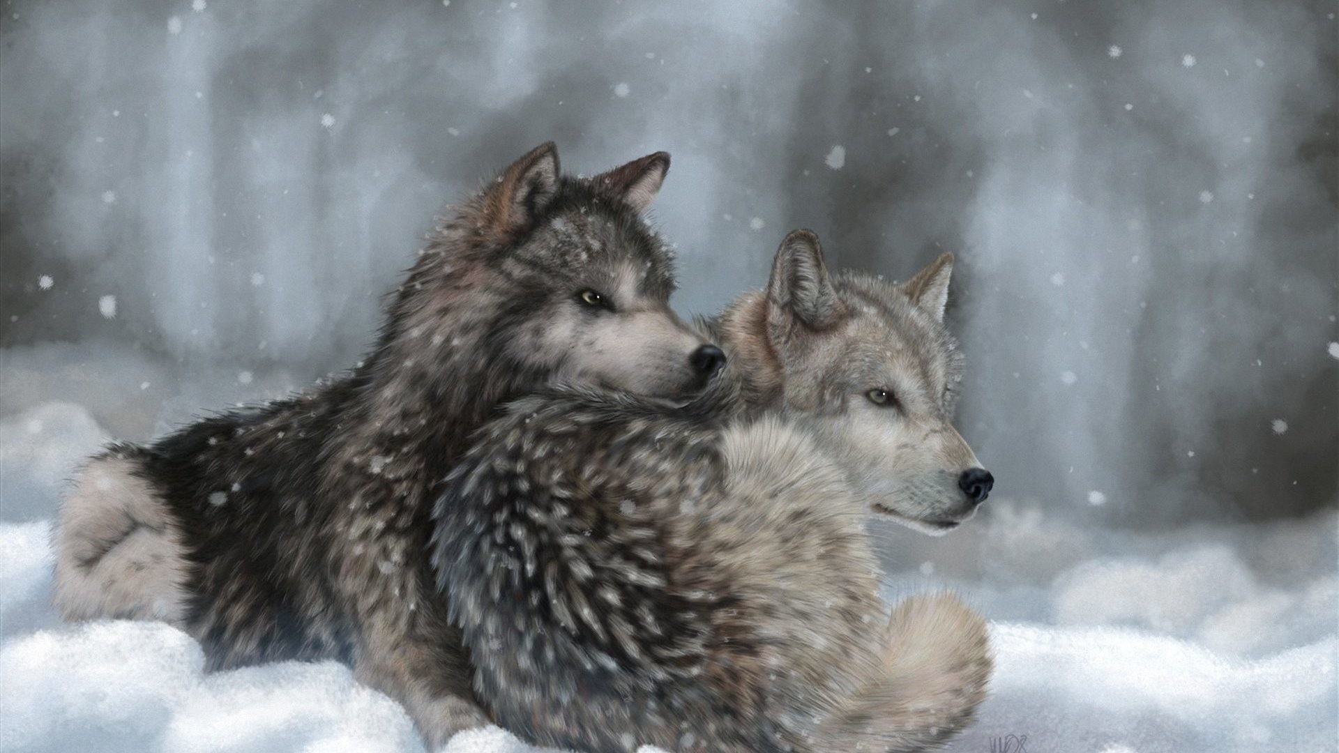 wolf kunst tapete,wolf,canis lupus tundrarum,wolfshund,tierwelt,tschechoslowakischer wolfshund