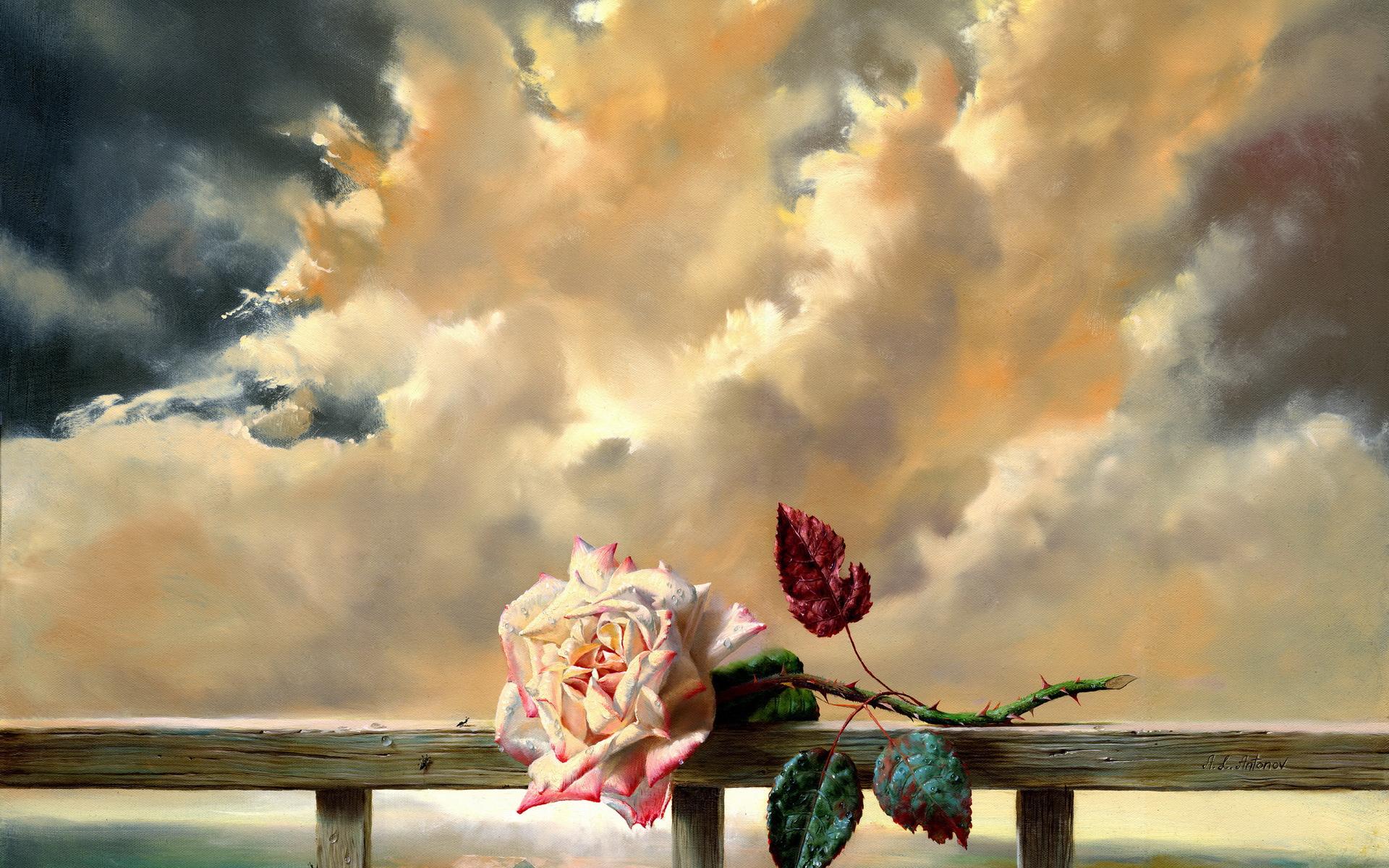 amor art wallpaper,pintura,pintura de acuarela,cielo,naturaleza muerta,nube
