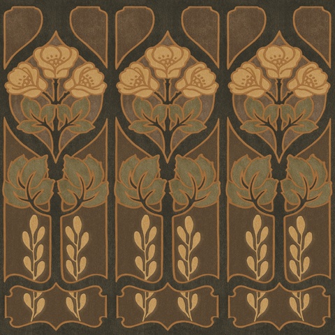 art nouveau wallpaper borders,brown,pattern,leaf,design,rug