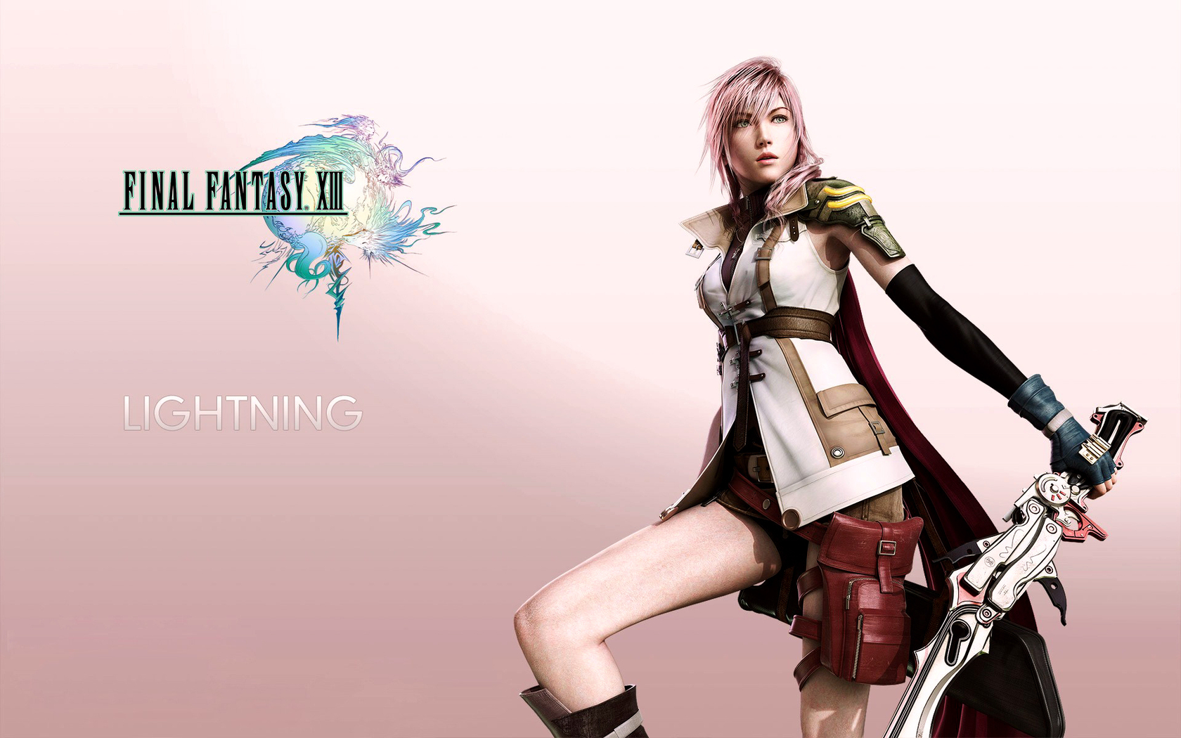 lightning final fantasy wallpaper,cg artwork,games,costume,action figure,fictional character