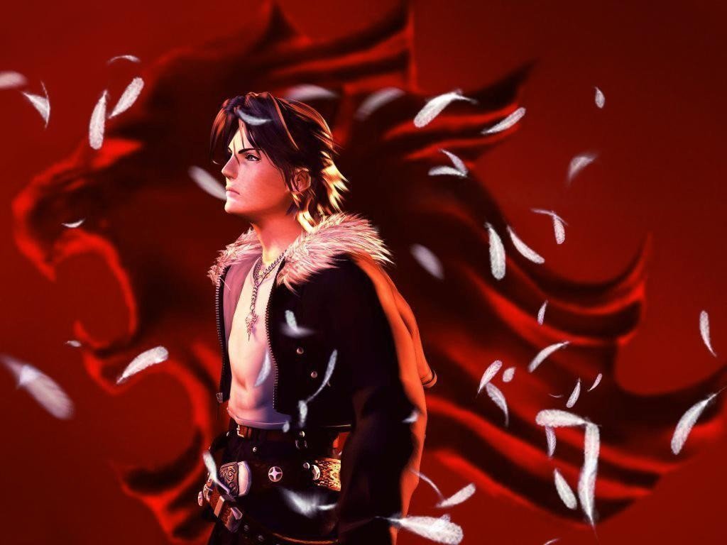 fond d'écran final fantasy viii,rouge,oeuvre de cg,illustration,personnage fictif,anime