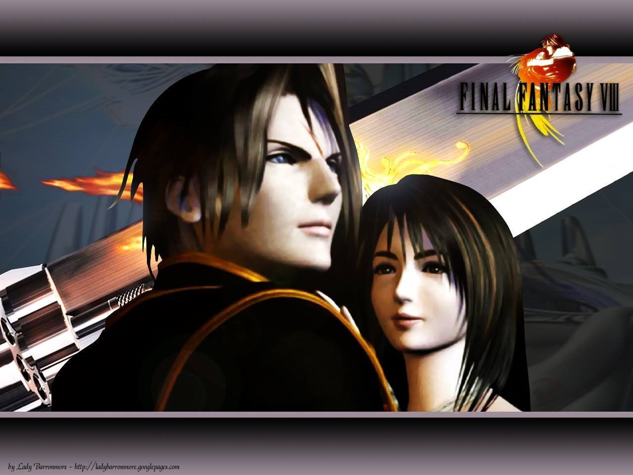 fond d'écran final fantasy viii,jeux,oeuvre de cg,jeu pc,anime,capture d'écran