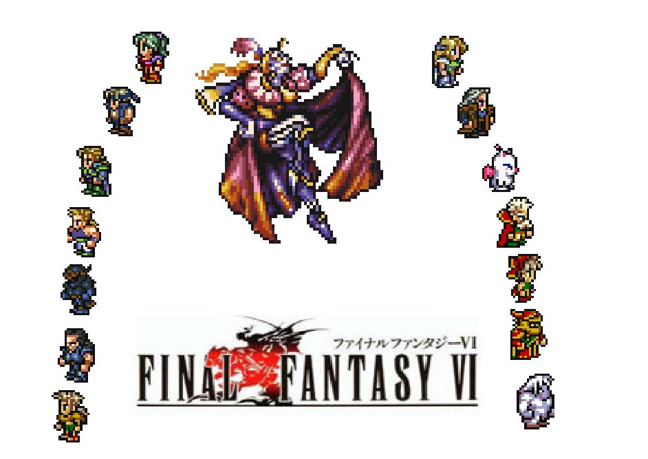 final fantasy vi wallpaper,games,fictional character,font