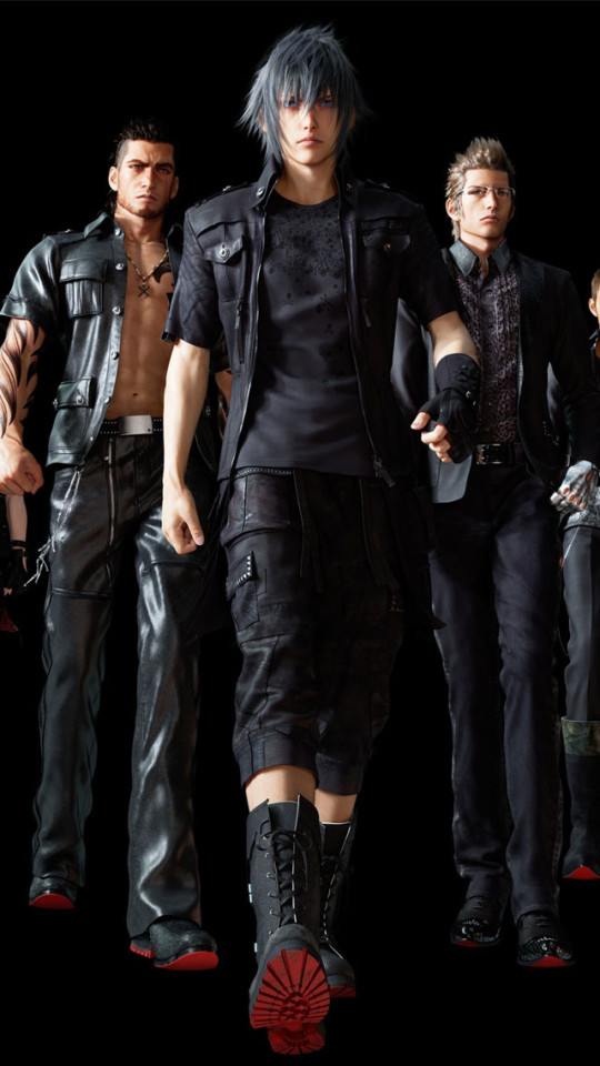 final fantasy xv iphone wallpaper,fashion model,clothing,leather,fashion,leather jacket