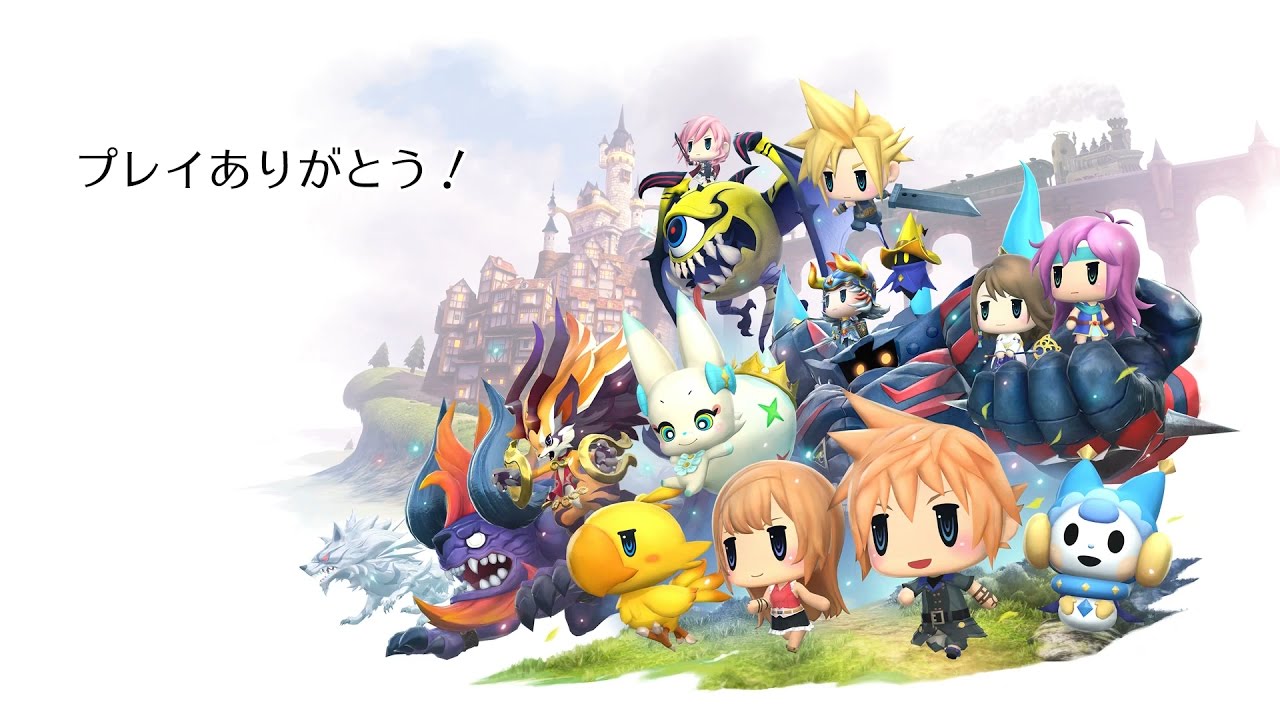 world of final fantasy wallpaper,cartoon,anime,animated cartoon,fictional character,illustration