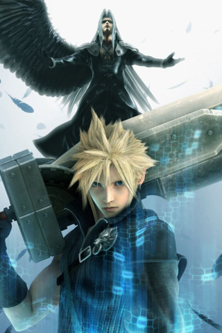 final fantasy iphone wallpaper,cg artwork,fictional character,anime,action figure