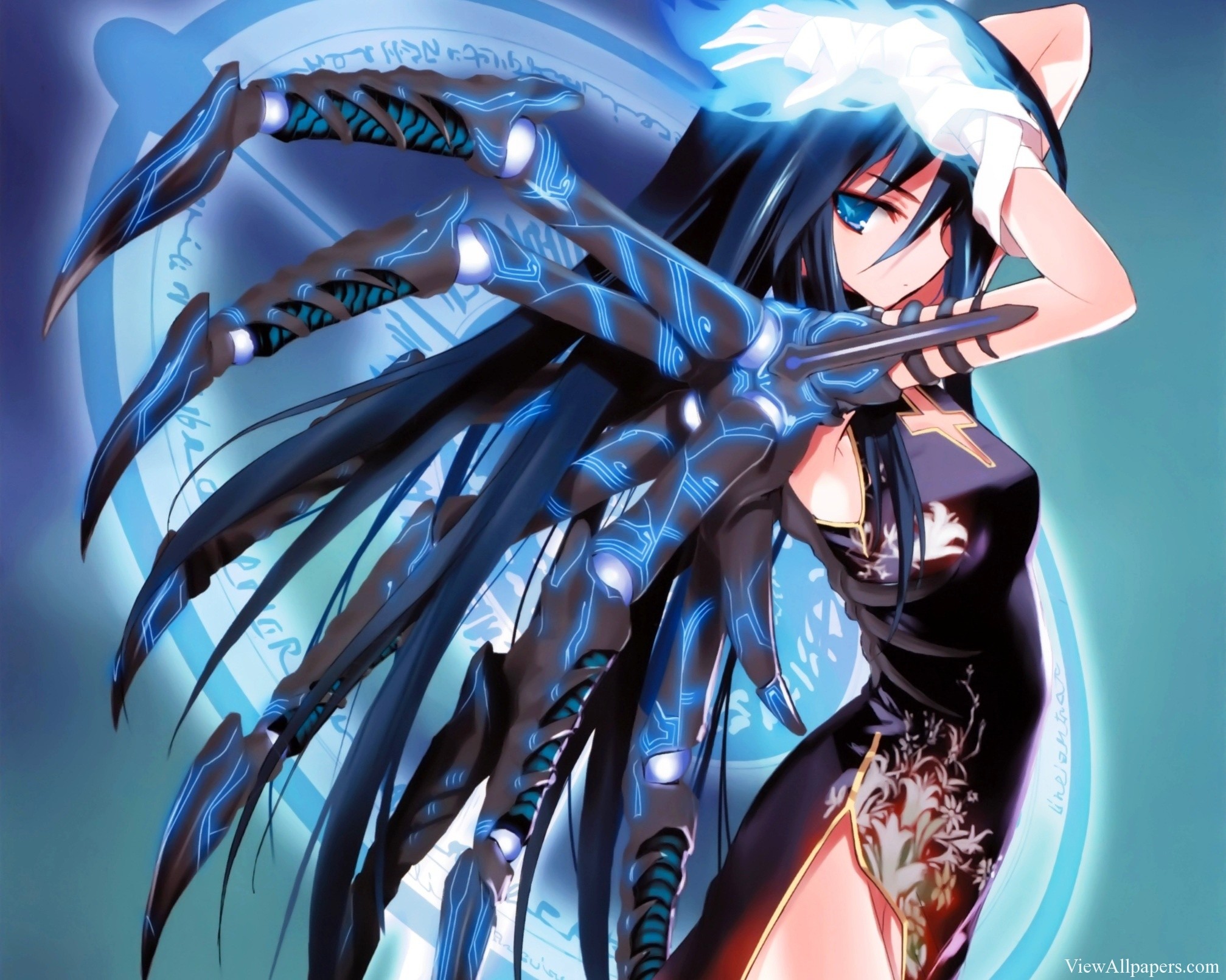 anime warrior wallpaper,cg artwork,anime,cartoon,long hair,black hair