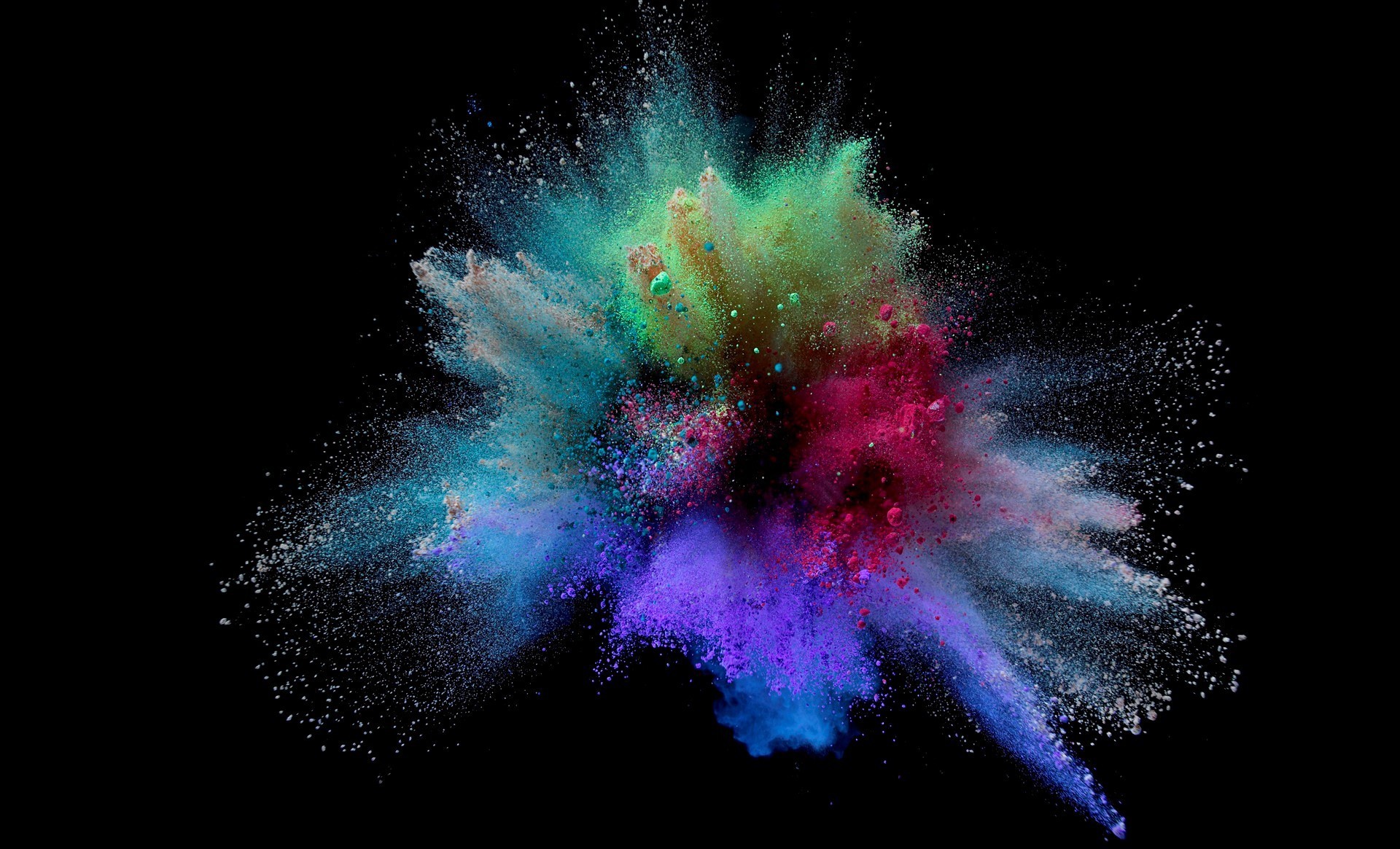 fondo de pantalla de polvo de color,oscuridad,arte fractal,agua,diseño gráfico,espacio