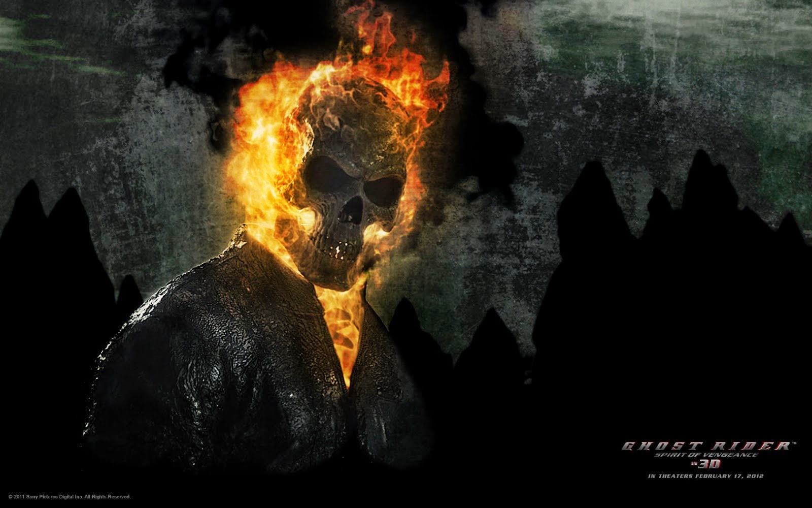 rider wallpaper,darkness,flame,digital compositing,font,poster