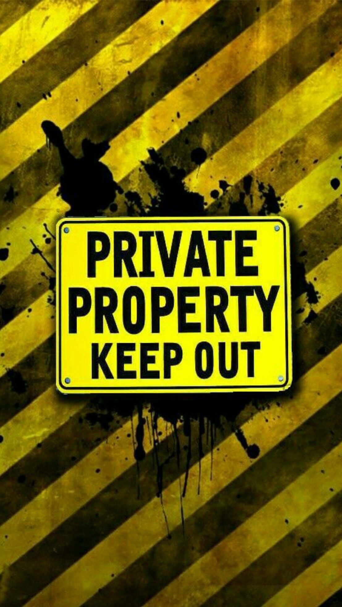 keep out wallpaper,yellow,font,text,poster,illustration