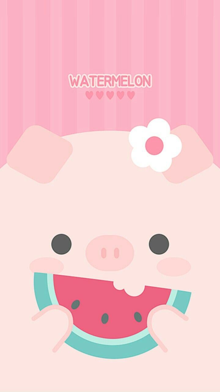 pig iphone wallpaper,pink,cartoon,illustration,snout,design