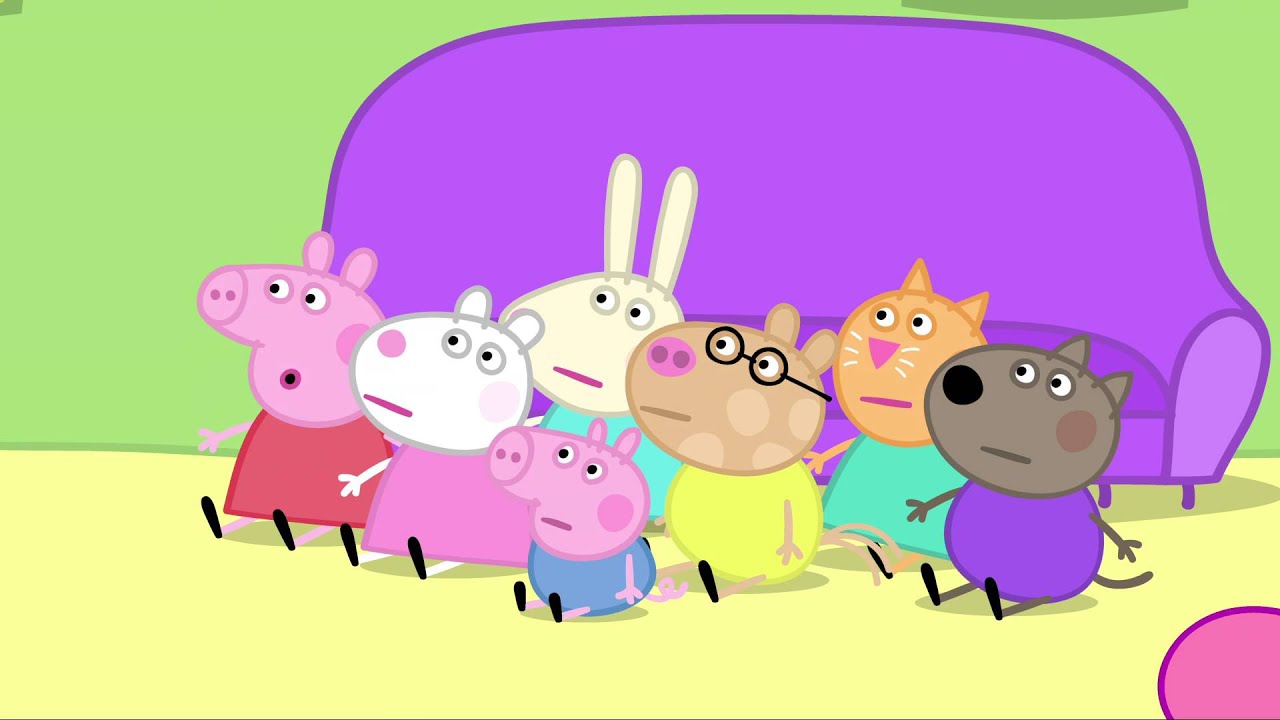 peppa pig wallpaper hd,cartoon,pink,clip art,illustration,animated cartoon