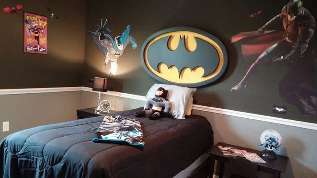배트맨 침실 벽지,배트맨,방,침실,소설 속의 인물,슈퍼 히어로