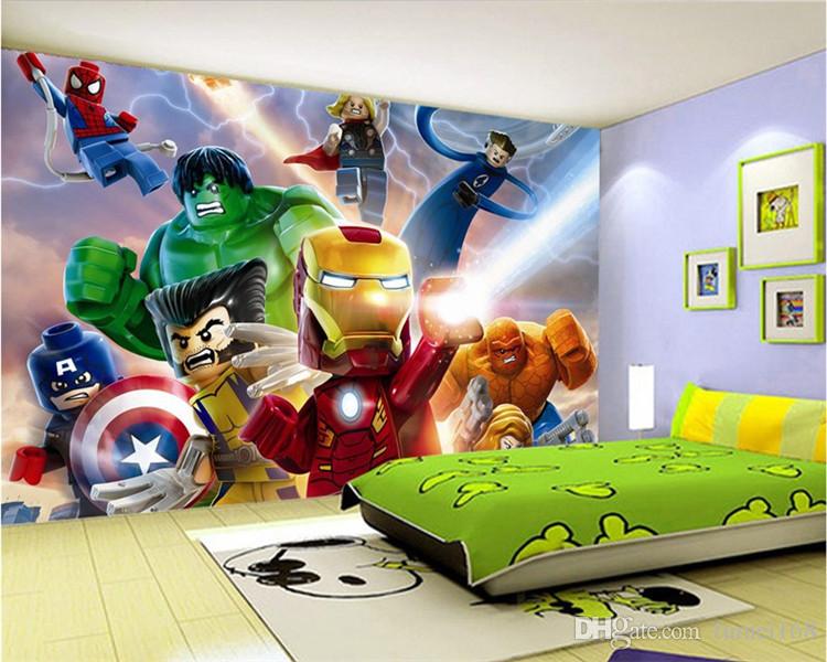 papier peint avengers pour chambre,dessin animé,fond d'écran,mur,mural,chambre