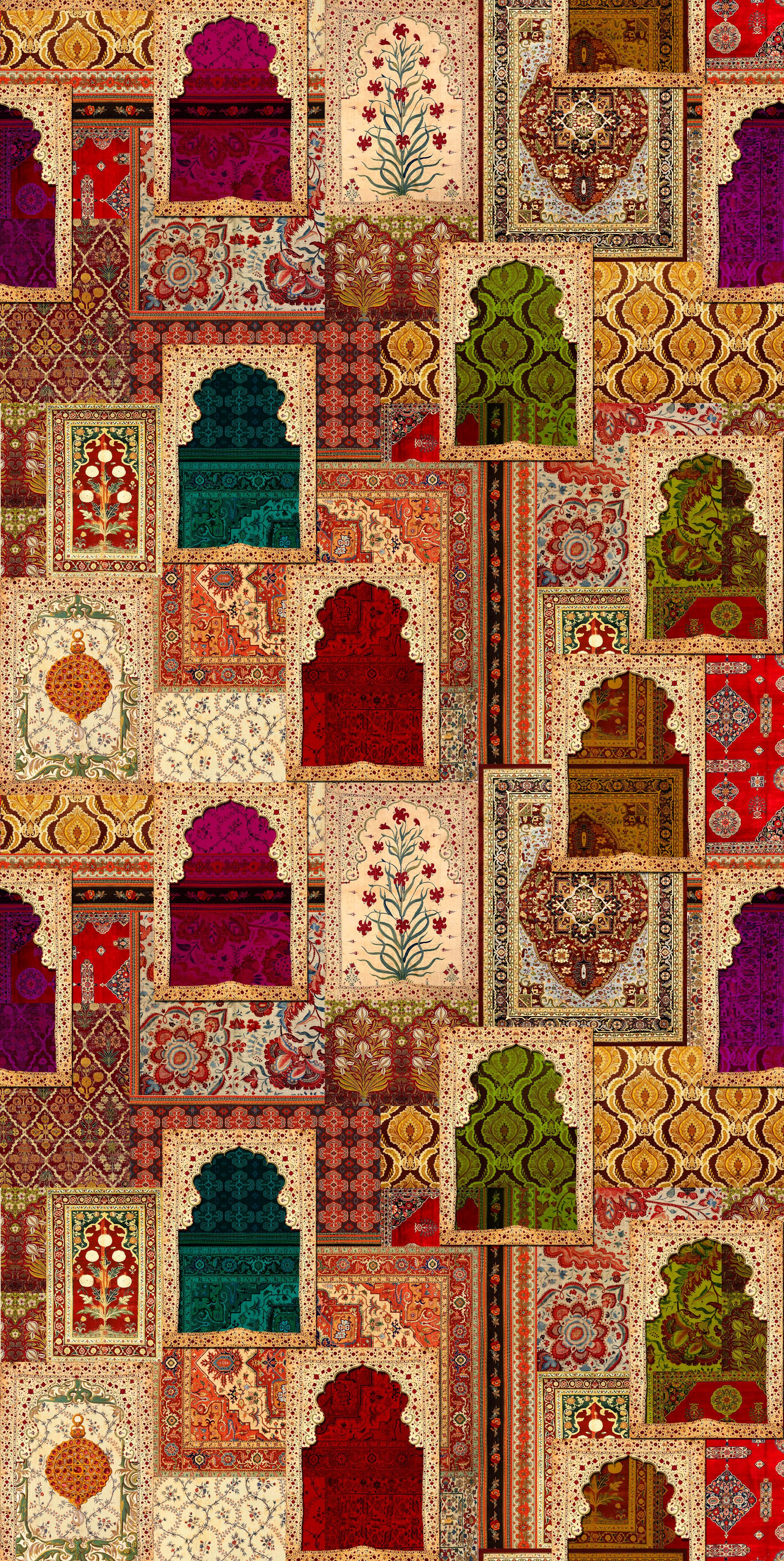 carta da parati mughal,modello,tessile,arte,arti visive,design