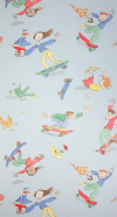 quentin blake wallpaper,product,baby toys,textile,room,baby mobile
