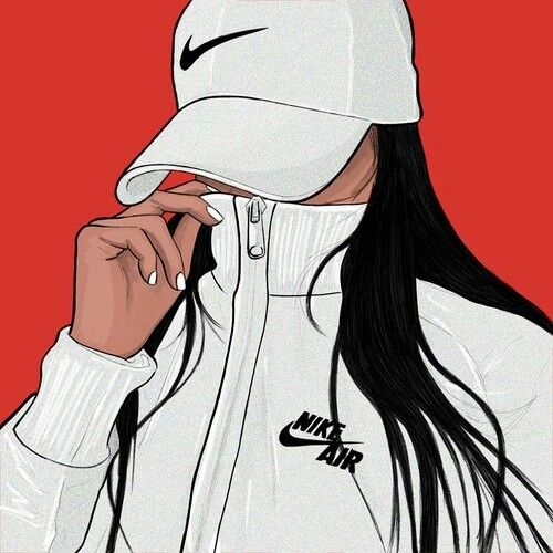 nike cartoon wallpaper,illustration,cartoon,headgear,cap,fictional character